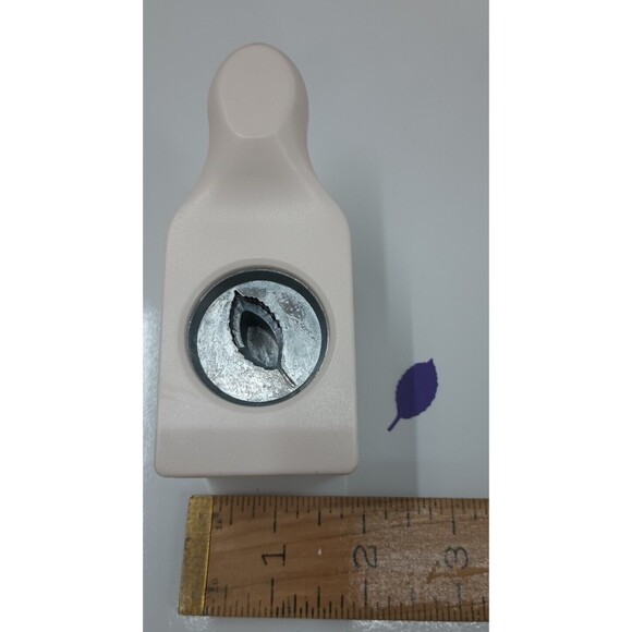 Martha Stewart Green Leaf Rose Fall Autumn Scrapbook Craft Paper Punch - Picture 2 of 3